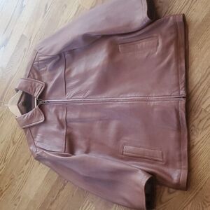 Reilly Olmes Collection Chocolate Brown Butter Soft Geniune Leather Jacket XL